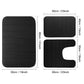 Black Memory Foam Bathroom Mat, Soft Thick Absorbent Bath Rug with Non-Slip Backing, Quick Dry Machine Washable