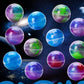 24-Pack Galaxy Slime Balls, Stretchy Non-Sticky Slime Party Favors & Classroom Rewards