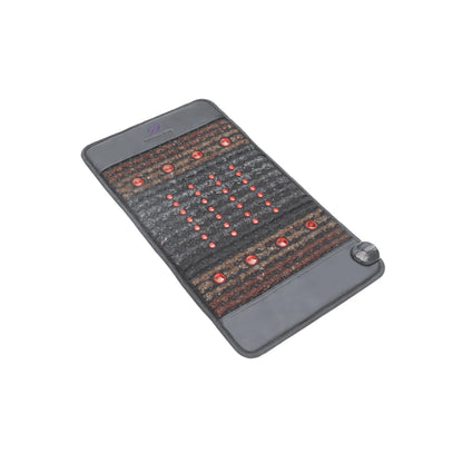 Amethyst Tourmaline Jade Heating Mat with Infrared Heat & Red Light, Crystal Wellness Massage Cushion for Home Relaxation