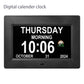 Large Display Digital Calendar Clock with Day & Date, Multiple Alarms, Auto Dimming, Remote Control for Seniors