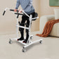 Standing Patient Transfer Aid – Adjustable Seat & Knee Pads, 264 lbs Capacity, 360° Locking Casters