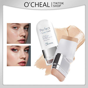 Foundation & Concealer Cream Stick, Lightweight Natural Coverage, Waterproof & Long-Lasting Finish