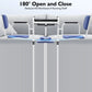 Hydraulic Patient Lift Transfer Chair – Height Adjustable Transport & Shower Wheelchair with 180° Split Seat, 330 lb Capacity