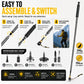 Adjustable Aluminum Alloy Trekking Pole – Multifunctional Hiking Walking Stick with EVA Grip & Interchangeable Tips
