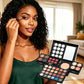 All-in-One Makeup Kit with Mirror, Eyeshadow, Blush & Lipstick, Multi-Functional Makeup Box