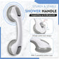 2-Pack Vacuum Suction Shower Grab Bars – Non-Slip Bathroom Safety Handles for Seniors