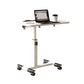 Height Adjustable Overbed Laptop Desk with Wheels, Tilting Mobile Rolling Computer Table for Bed, Couch, Home & Hospital