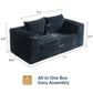 71-Inch Boneless Loveseat Sofa – Memory Foam Cloud Couch with Deep Seat Corduroy Upholstery, No Assembly Required