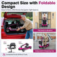 4-Wheel Foldable Mobility Scooter for Adults, 20Ah Detachable Battery, 418 lb Capacity, Electromagnetic Brake, 360° Swivel Seat