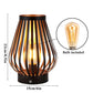 8.5-Inch Cordless Rechargeable Bedside Table Lamp with Touch Dimming and Edison-Style LED Bulb