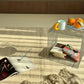 30cm Shiny Silver Metal Side Table with Storage Shelf, Modern Space-Saving Accent Table for Small Spaces