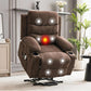 Oversized Power Lift Recliner Chair for Big & Tall Adults with Massage & Heat, Electric Stand Assist, USB Charging & Dual Cup Holders