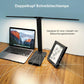 Double-Head LED Desk Lamp, 13W USB Powered, 88 LEDs, Foldable and Dimmable, 5 Color Modes, 3000K–6000K