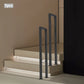 Black U-Shaped Stair Handrail – Wall-Mounted Anti-Slip Safety Grab Bar for Indoor & Outdoor Stairs