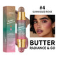 Double-Ended Blush and Bronzer Stick, Multi-Use Cream Cheek Color, Luminous Finish Contour Makeup