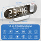 8.8-Inch LED Projection Alarm Clock with 180° Ceiling Projector, Dual Alarms, USB Charging, Temperature & Adjustable Brightness