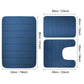 Black Memory Foam Bathroom Mat, Soft Thick Absorbent Bath Rug with Non-Slip Backing, Quick Dry Machine Washable