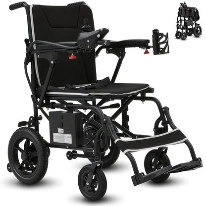 36lbs Ultralight Foldable Electric Wheelchair with 15 Mile Range