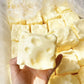 7cm Square Cheese Squishy Shell, 1-Piece Unfilled TPR DIY Squeeze Toy for Teens