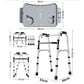 Adjustable Metal Rollator Walker with Table for Elderly Mobility Assistance