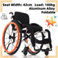 Lightweight Foldable Aluminum Sports Wheelchair for Racing and Marathons