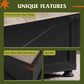 31.5" Farmhouse Lift-Top Coffee Table with Hidden Storage, Square Flip-Top Center Table for Living Room