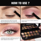 12-Color Sunset Eyeshadow Palette, Matte & Shimmer Nude Earth Tones, Long-Lasting Eye Makeup