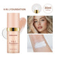 2-Piece 4-in-1 Color-Changing Foundation Set, Hydrating Concealer Coverage, Waterproof Makeup Base