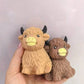 Scottish Highland Cow Squishy Toy, Slow-Rising Sensory Squeeze Fidget