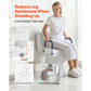 5" Raised Toilet Seat with Arms – Widened Toilet Riser with Padded Handles, 300 lb Capacity