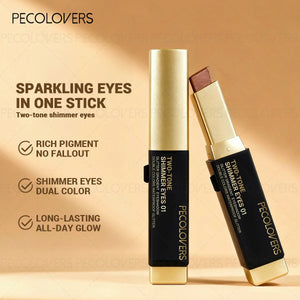 6-Piece Dual-Color Eyeshadow Stick Set, Push-Pull Eye Shadow and Highlighter, Waterproof