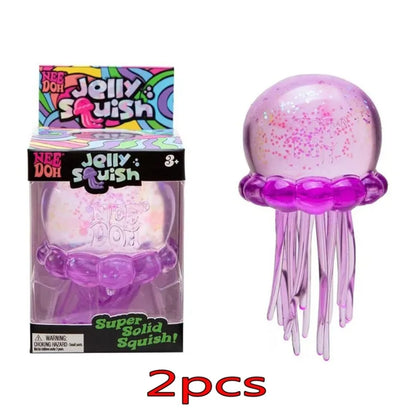Jellyfish Squishy Mystery Blind Box, Sensory Squeeze Stress Ball & Office Desk Toy