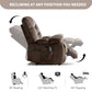 Oversized Power Recliner Chair with Massage & Heat, 41-Inch Wide Electric Reclining Chair with USB Port & Breathable Fabric