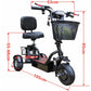 800W Foldable 3-Wheel 2-Seater Electric Mobility Scooter with Dual Baskets