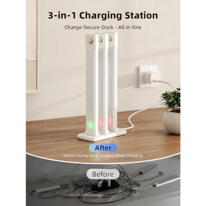 6-Pack 11.8-Inch LED Under Cabinet Lights with Motion Sensor, 1100mAh Rechargeable Battery, Charging Station & 3 Color Temperatures