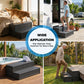36 Inch Hot Tub Steps with Dual Hidden Storage, 2-Step Waterproof Spa Stairs with Non-Slip Treads for Pools & Outdoor Spas