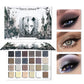 24-Color Dark Elf Eyeshadow Palette, Gothic Vampire Style, Highly Pigmented Shimmer & Glitter Eye Makeup