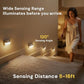 Motion Sensor LED Step Lights, 4-Pack, Battery Operated, Wireless Indoor Stair Lights, Warm White 3000K