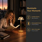 Rechargeable LED Table Lamp, Touch Control, Stepless Dimming, Anti-Glare Light, Non-Slip Base, Nordic Minimalist Design