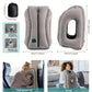 Inflatable Travel Neck Support Pillow – Foldable Head, Neck & Lumbar Support Cushion for Airplane, Car, RV & Camping