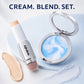 2-Piece Foundation Stick & Setting Powder Set, Built-In Brush, Buildable Coverage & Natural Matte Finish