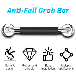 Anti-Slip Bathroom Grab Bar – Stainless Steel Safety Handrail for Shower, Bathtub & Toilet Support