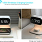Digital Alarm Clock with Wireless Fast Charging Station, Touch Bedside Lamp & 3-Color Adjustable Night Light