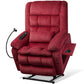 Dual Motor Power Lift Recliner Chair with Heat & Massage, Infinite Position Stand Assist Chair with USB, Cup & Phone Holders – Gray