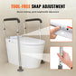 Adjustable Toilet Safety Rail – Height & Width Adjustable Bathroom Support Frame, 300 lbs Capacity