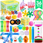 60-Pack Sensory Fidget Toy Set, Party Favors, Classroom Prizes & Stress Relief Toys for Adults