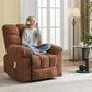 Dual Motor Power Lift Recliner Chair with Massage & Heat, Extra-Wide Overstuffed Recliner with Adjustable Headrest & Remote Control