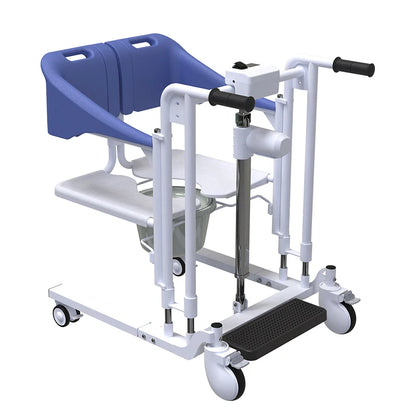 Heavy-Duty Electric Patient Lift & Transfer Chair with Commode – 330 lb Capacity
