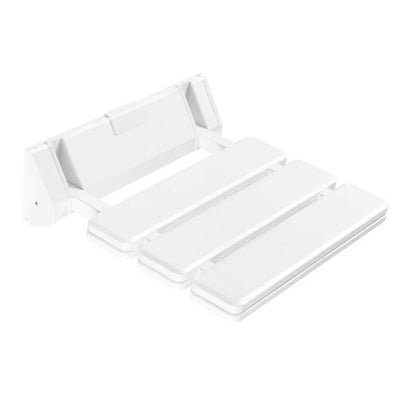Wall-Mounted Folding Shower Seat – 90° Fold-Up Waterproof Bath Bench, 32 × 34 cm, 286 lb Capacity