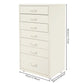 7-Drawer Rolling Storage Cabinet with Wheels, Mobile File Organizer & Bedside Table for Bedroom, Office & Living Room